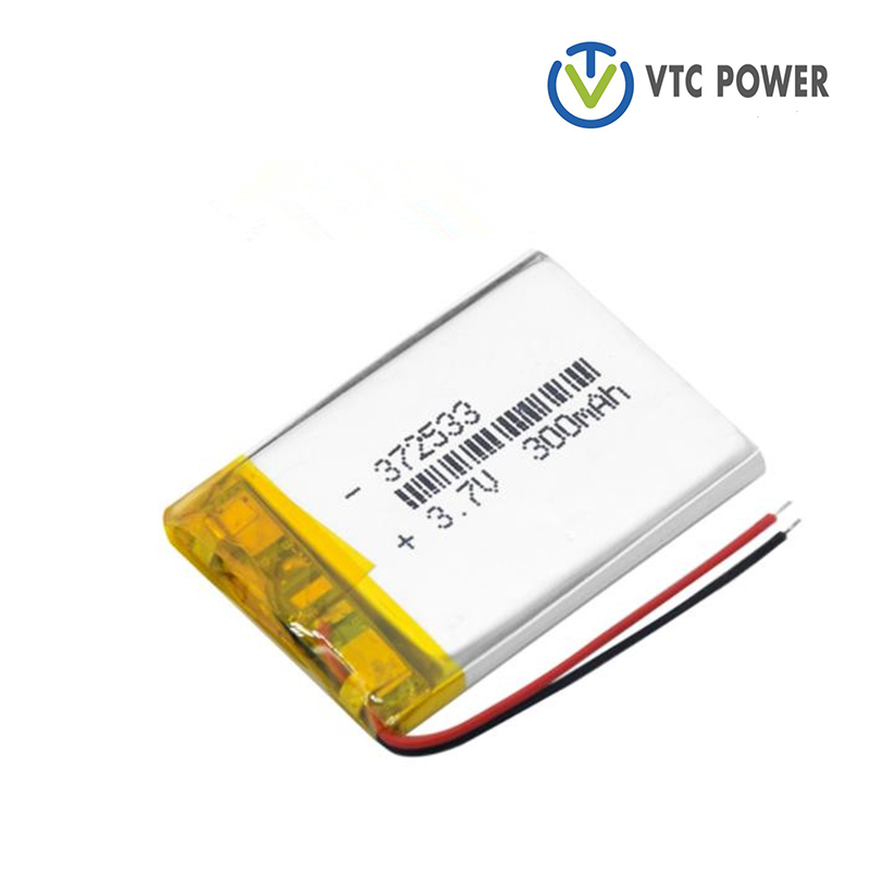 372533 300mAh lítium-polymérová nabíjateľná batéria Lipo článok pre bezdrôtový telefón Pager