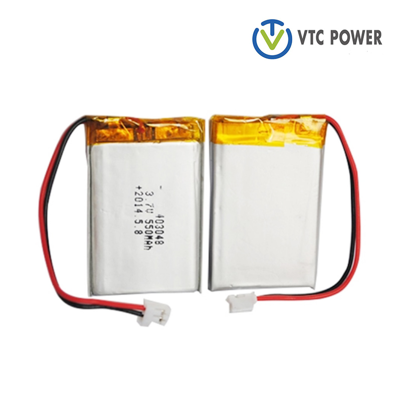3,7V 403048 550mAh lítium-polymérové ​​batérie